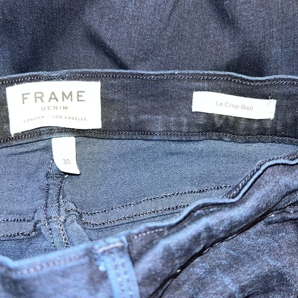Frame Denim Le Crop Flare High-Rise Jeans Size 30 - Picture 12 of 16